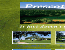 Tablet Screenshot of golfprescott.com